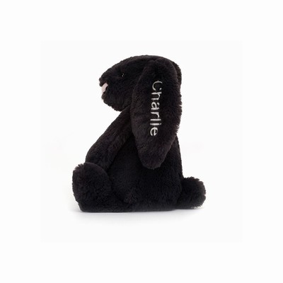 Jellycat Bashful Inky Bunny Medium USA | 30462WNFY